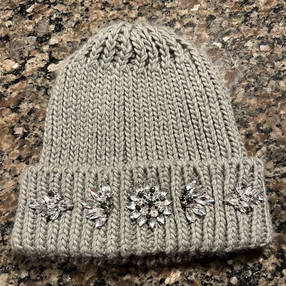 Bebe jeweled knit hat